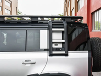 Échelle de toit déployable latérale en aluminium pour Land Rover Defender 90 110 130 L663 2020-2025 Accessoires d'expédition tout-terrain