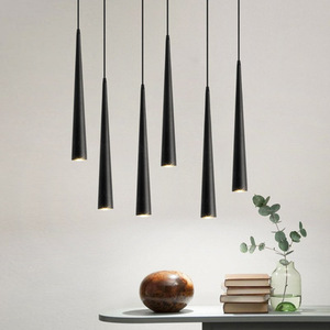 <span class=keywords><strong>Lampadario</strong></span> Moderno <span class=keywords><strong>a</strong></span> Tubo Conico Lungo in Alluminio, Faretto da Comodino per Camera da Letto, Lampada <span class=keywords><strong>a</strong></span> Sospensione per Cucina, Bar e Ristorante - Product Image 4