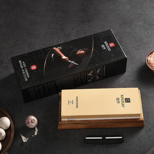 Kit de Afilador de Cuchillos XINZUO con Piedra de Afilar Universal de Doble Cara Grano #3000/8000 o #1000/5000, Base de Madera y Guía de Ángulo Correctora - Product Image 6