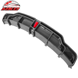 Becquet arrière pour Tesla Model 3 2017-2023, style IKON, imprimé fibre de carbone, diffuseur avec LED, accessoires automobiles - Product Image 4