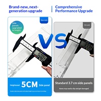 Présentoir de cigarettes pour supermarché et magasin de proximité, avec mécanisme de poussée automatique et de glissement, double face, en plastique léger