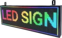 Letrero LED para Exteriores e Interiores, Tablero de Anuncios Desplazable P10/P8/P5/P5, Letrero para Tiendas, Centros Comerciales, Pantalla Programable por Wifi con Texto