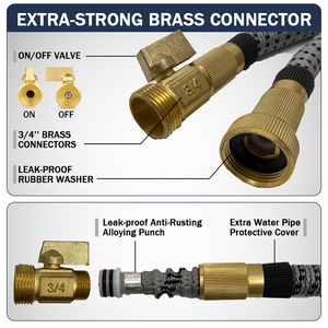 Lightweight 50ft Flexible Expandable Magic Water Easy Storage and Use with Reel - Product Image 2