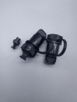 Adaptador Óptico Reforzado y Resistente al Agua FTTA IP68 para Exteriores, Mini SC MPO, Conector SC/APC, 1 Puerto, Negro
