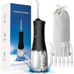 Irrigateur buccal sans fil rechargeable en gros, étanche, réservoir d'eau de 300 ml, 4 modes, 6 embouts à jet, fil dentaire à eau - Product Image 1