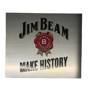 Logo in metallo ha portato il segno della scatola luminosa con lettere Logo in rilievo 3D - Product Image 3