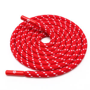 Aksesoris bulat dipersonalisasi tali sepatu sepatu reflektif cetak Logo kustom cetak Logo untuk menggambar tali tali Aglet - Product Image 3