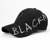 Gorras de Moda Coreana 100% Poliéster Unisex con Estampado de Letras, Gorra de Béisbol Deportiva con Logotipo Bordado en 3D Personalizado, 6 Paneles Ajustables