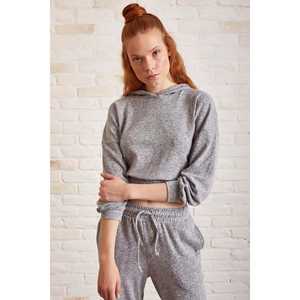 Ensemble de survêtement décontracté gris pour femme, coupe ample, respirant, pantalon de jogging - Product Image 3