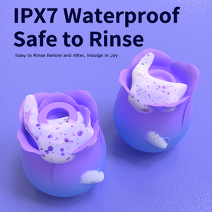Vibrador en Forma de Rosa, Súper Potente, Estimulador de Clítoris y Pezones, Recargable por USB, Resistente al Agua IPX7, 10 Frecuencias - Product Image 5