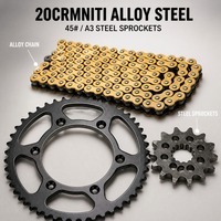Pignon arrière de motocross ZLFX 48T 49T 50T 520H en acier et aluminium anodisé pour Yamaha YZ450F Dirt Bike – Rénovation/Mise à niveau