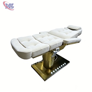 Table de massage électrique de luxe moderne pour spa, esthétique et extensions de cils, avec commande au <span class=keywords><strong>pied</strong></span>, base en ABS et 3/4 moteurs - Product Image 5