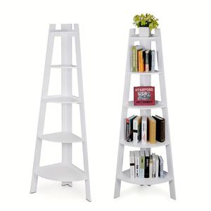 Étagère <span class=keywords><strong>d</strong></span>'<span class=keywords><strong>angle</strong></span> extra-large en bambou, robuste, gain de place, rangement polyvalent pour la maison, le bureau, la <span class=keywords><strong>cuisine</strong></span>, le balcon - Product Image 4