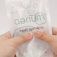 Pochette souple transparente en plastique de qualité alimentaire avec bec verseur et bouchon, film laminé brillant pour boissons, idéale pour les fabricants de boissons