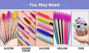 Disposable <b>Micro</b> Brush Mascara Wand Color Lash Applicator for Eyelash <b>Extension</b> Beauty Use - Product Image 2