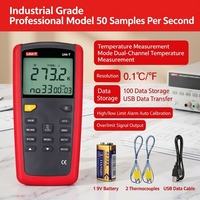 Dual Probe Digital Thermometer -50~1350℃ Range 0.1℃ Resolution ±0.2% Accuracy Industrial Grade - Tianlian