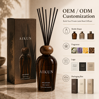 Service de Marque Privée AIKUN : Boîte Cadeau Personnalisée Imprimée, Diffuseur d'Ambiance Moderne à Libération Stable de Parfum pour Promotion de Marque