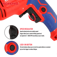 Perceuse à percussion électrique professionnelle WORKPRO 13 mm 710 W