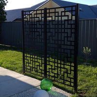 Clôture de jardin en aluminium découpée au laser de bonne qualité, avec finition thermolaquée, pour l'extérieur