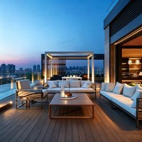 Pergola motorisée en alliage d'aluminium, imperméable, pour extérieur, auvent moderne, pavillon bioclimatique, fabrication Chongqing