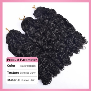 Extensiones De Cabello Humano De Ganchillo Suaves Como Plumas Invisibles Trenzas De Ganchillo Pre-Anudadas De Aspecto Natural - Product Image 2