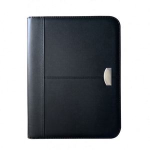 Custom Zipper PU Leather A4 Presentation <b>Folder</b> for Automotive & Insurance Corporate Gifts Promotional Advertising - Product Image 1