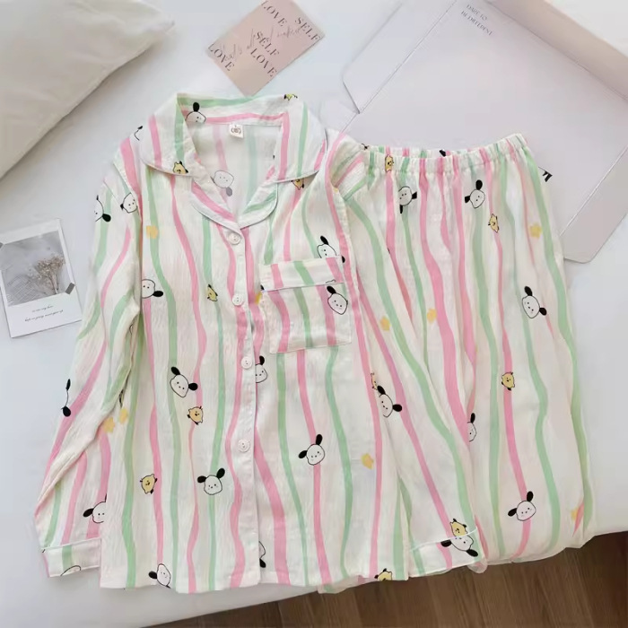 Pochacco rayé à deux couleurs - coton nuage