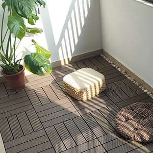 Balcon <span class=keywords><strong>Terraza</strong></span> para Patio, cubierta <span class=keywords><strong>de</strong></span> madera <span class=keywords><strong>de</strong></span> marron, suelo <span class=keywords><strong>de</strong></span> plástico - Product Image 5