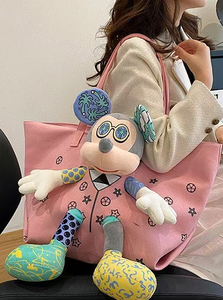 <span class=keywords><strong>Borsa</strong></span> di tela di grande capacità da donna 2025 Trendy per <span class=keywords><strong>topolino</strong></span> - Product Image 5