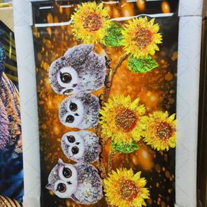 Pintura Decorativa Abstracta POLA sobre Lienzo, Hoja de Planta, Decoración de Pared, Negro y Dorado, Pintura de Porcelana de Cristal para el Hogar - Product Image 4