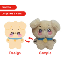 Porte-clés en peluche personnalisé par le fabricant, jouet doux pour bébé, animal en peluche, poupée en peluche Kpop personnalisée
