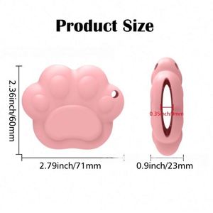 <b>Custom</b> LOGO 2.79in Silicone Portable Clip Cat Paw Style Lipstick Lip Gloss Bracket <b>Keychain</b> Pendant Lipstick Perfume 6 Colors - Product Image 2