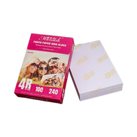 Envío gratuito al por mayor Mandik/Mantic Luminous 260g papel fotográfico de alto brillo para impresoras de inyección de tinta HP 6-10 pulgadas A4/A5/A6 tamaños