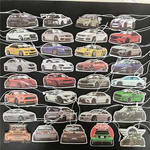 Ambientador moderno con forma de coche a granel, colgante de Perfume de papel ecológico con fragancia de lavanda para <span class=keywords><strong>accesorios</strong></span> de decoración de automóviles - Product Image 5