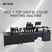 Impresora UV de Inyección de Tinta Automática de Alta Velocidad Renovix, Impresora UV de Una Sola Pasada para Botellas, Latas, Conos, Superficies Curvas, Impresora de Banda