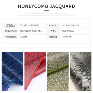 Огнестойкая сотовая жаккардовая ткань кевлар арамидная ткань для высокопроизводительной аэрокосмической промышленности - Product Image 2