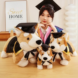 Peluche de Corgi de Graduación en Oferta, Peluche de Perro Imaginativo con Gorro y Envoltura, Súper Suave para Graduados de 2026 - Product Image 4