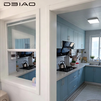 Ventanas Verticales Corredizas DBIAO Modelo 50 de Aluminio Moderno, Resistentes al Viento, Tamaño Personalizable, 1 Año de Garantía para Viviendas