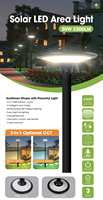 Lampe solaire LED pour extérieur, éclairage de zone, fonctionne de nuit à l'aube, étanche IP65, lampe de sécurité extérieure du crépuscule à l'aube pour jardin, cour, allée