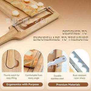 Wooden <b>Bread</b> <b>Knife</b> With Adjustable Handle Rectangle Detachable Kitchen Use Environment Friendly Gz 506 - Product Image 4
