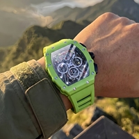 Montre à quartz pour homme ONOLA Classic Luxury Wine Barrel, étanche, bracelet en silicone, montre pour étudiant, fabrication professionnelle, vente en gros.