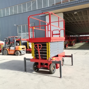 Hand Push Mobile Scissor Aerial Maintenance Work <strong>Platform</strong> 8M 10M 12M 14M Mobile Hydraulic <strong>Lifting</strong> <strong>Platform</strong> - Product Image 2