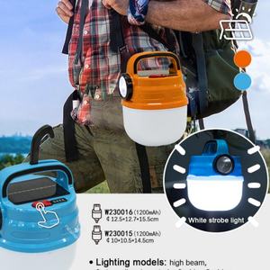 Nouvelle lampe torche portable multifonctionnelle rechargeable par USB à énergie solaire pour l'extérieur, idéale pour les situations d'urgence, le travail et le camping - Product Image 5