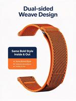 Bracelet de montre en nylon respirant avec fermeture auto-agrippante, sangle de sport 20 mm 22 mm, réglable, élastique et souple pour montre connectée/ODM/OEM