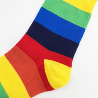 Chaussettes en coton pour femmes, design personnalisé, couleur unie, respirantes, pour usage quotidien, avec logo sur le côté.