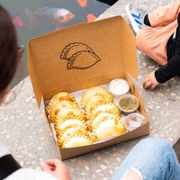 Emballage en carton en papier de qualité alimentaire biodégradable personnalisé pliable boîte à pâtisserie en gros emballage pour empanadas avec logo
