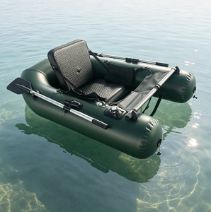 Bateau Gonflable de Pêche Portable pour 1 Personne avec Pagaies – Idéal pour la Pêche en Lac et en Rivière – Fournisseur Direct Usine - Product Image 4