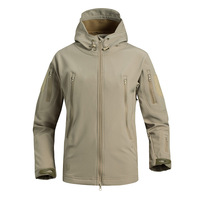 Ensemble veste et pantalon softshell pour homme TONMO, tissu texturé, polyester/coton, entièrement doublé en polaire, épais, chaud, résistant au vent et au froid
