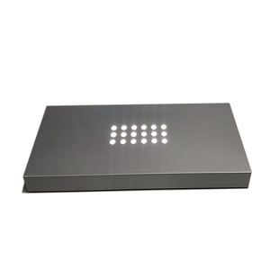 Base Luminosa a LED in Plastica Argento 200 X 100 X 20 mm, 18 Luci Bianche, Funzionamento a Batteria, per Esposizione Cristalli, Illuminazione Notturna - Product Image 3