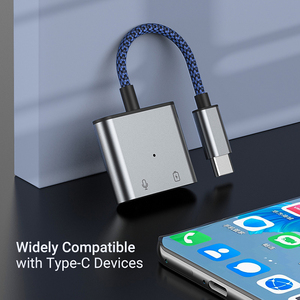 Adattatore Jack per cuffie 2 in 1 <span class=keywords><strong>USB</strong></span>-<span class=keywords><strong>C</strong></span> a 3.5mm per <span class=keywords><strong>Samsung</strong></span> S20 Ipad Pro - Product Image 4